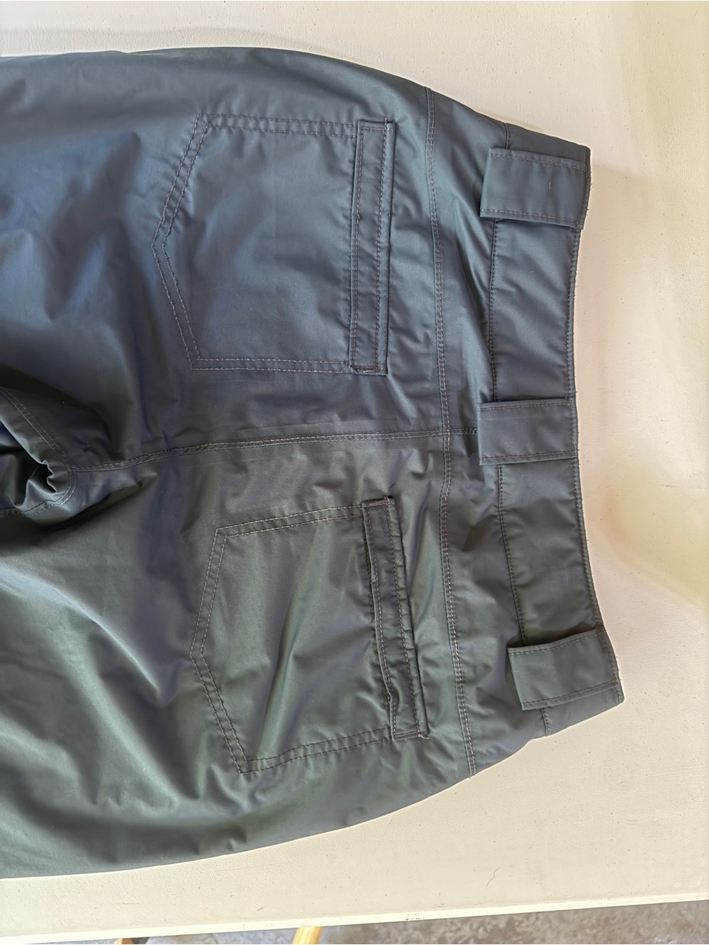 Columbia Omni-Heat Men's Gray /blue Outdoor Shell Pants - Waterproof Performance - Picture 10 of 10